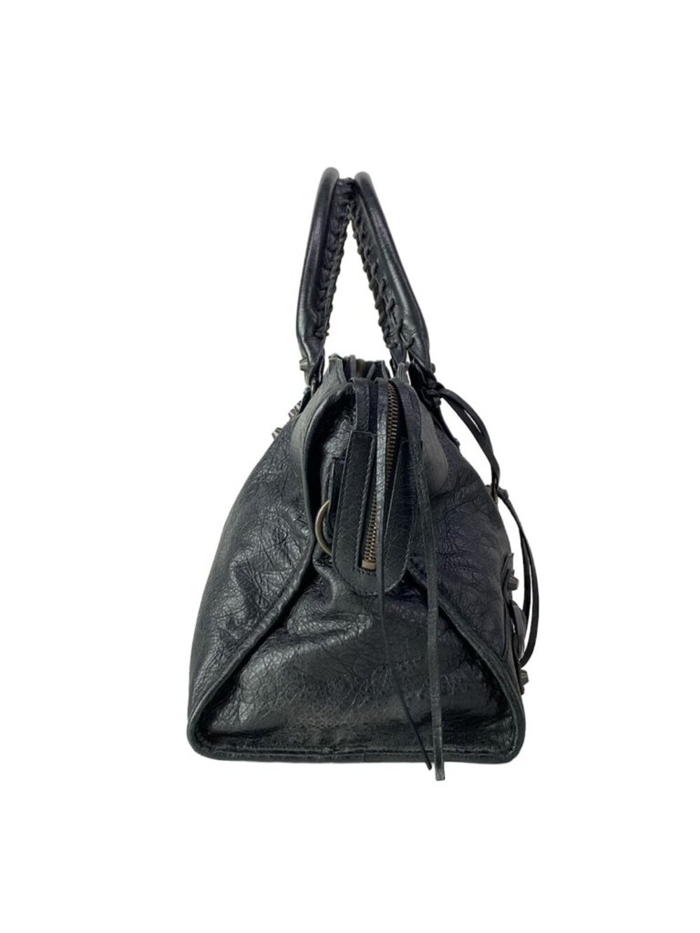 ★SOLD★ Balenciaga Handbag the Part Time Black 2-Way Shoulder Strap Removable - Picture 2 of 15